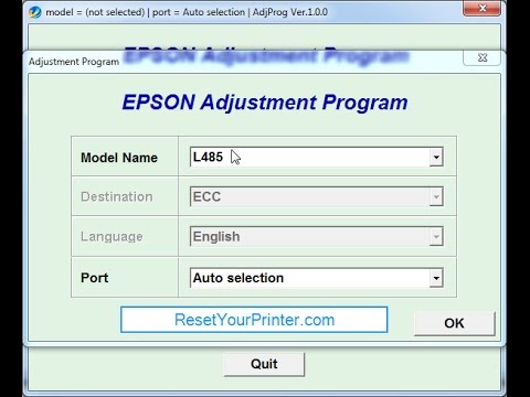 Epson l382 resetter cracked free download